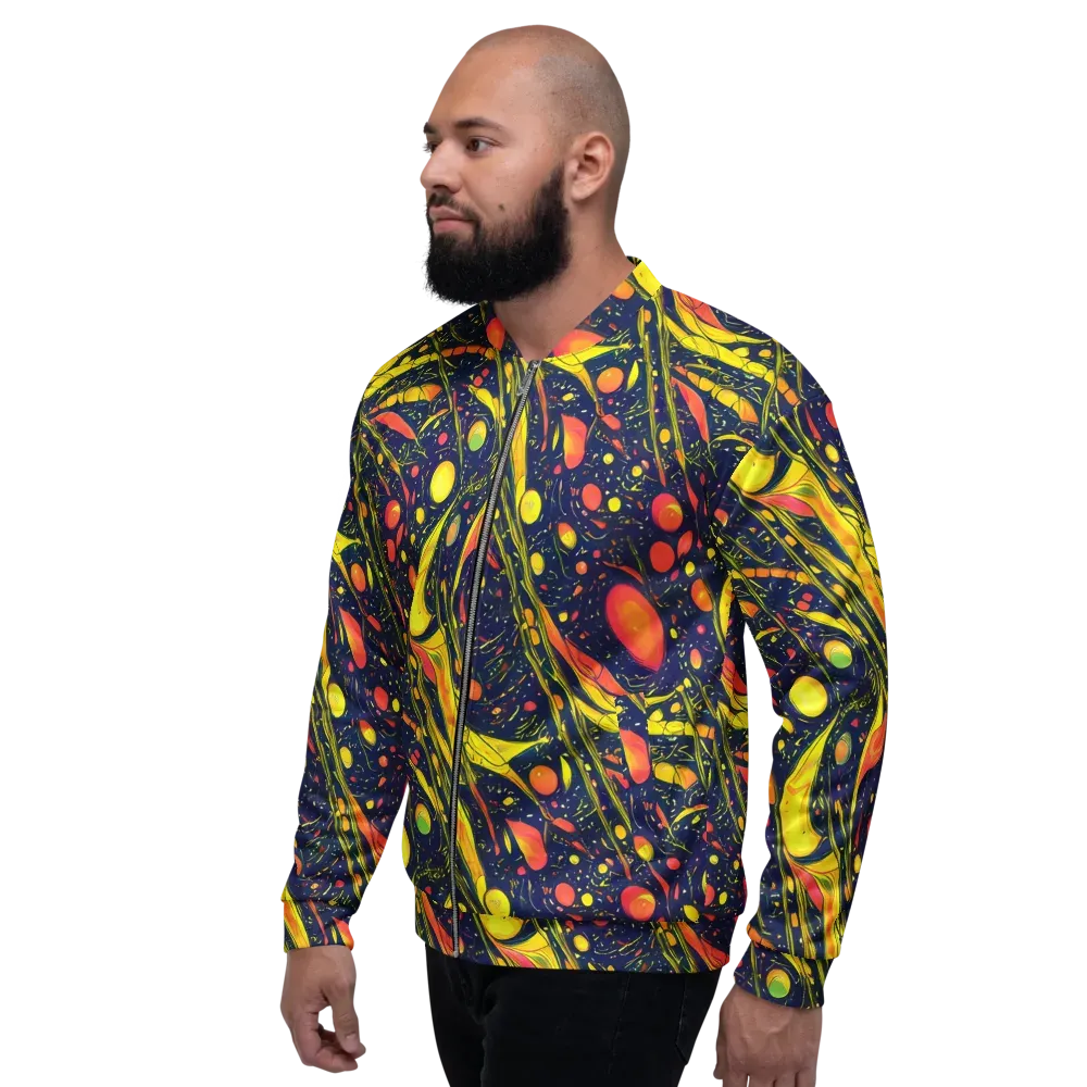Citrus Vortex on Bomber Jacket — Left