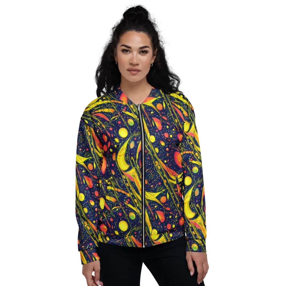 Citrus Vortex on Bomber Jacket — Front