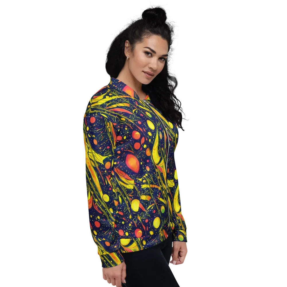 Citrus Vortex on Bomber Jacket — Right
