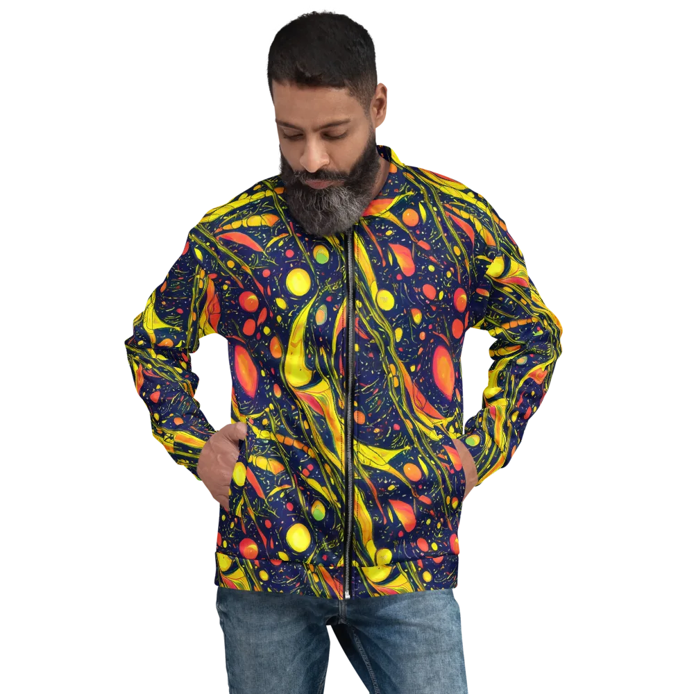 Citrus Vortex on Bomber Jacket — Front