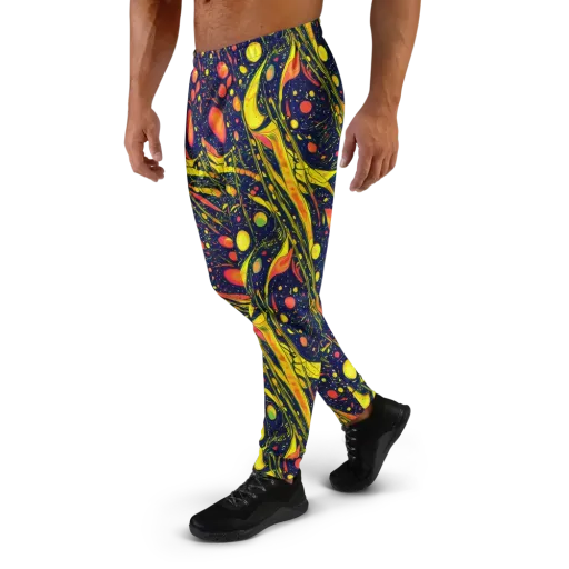 Citrus Vortex on a Men's Joggers
