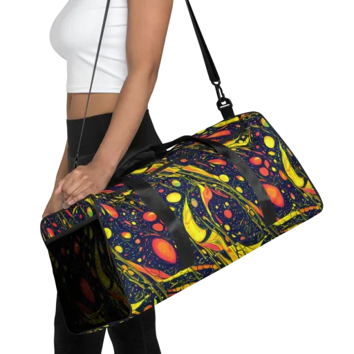 Citrus Vortex on a Duffle Bag