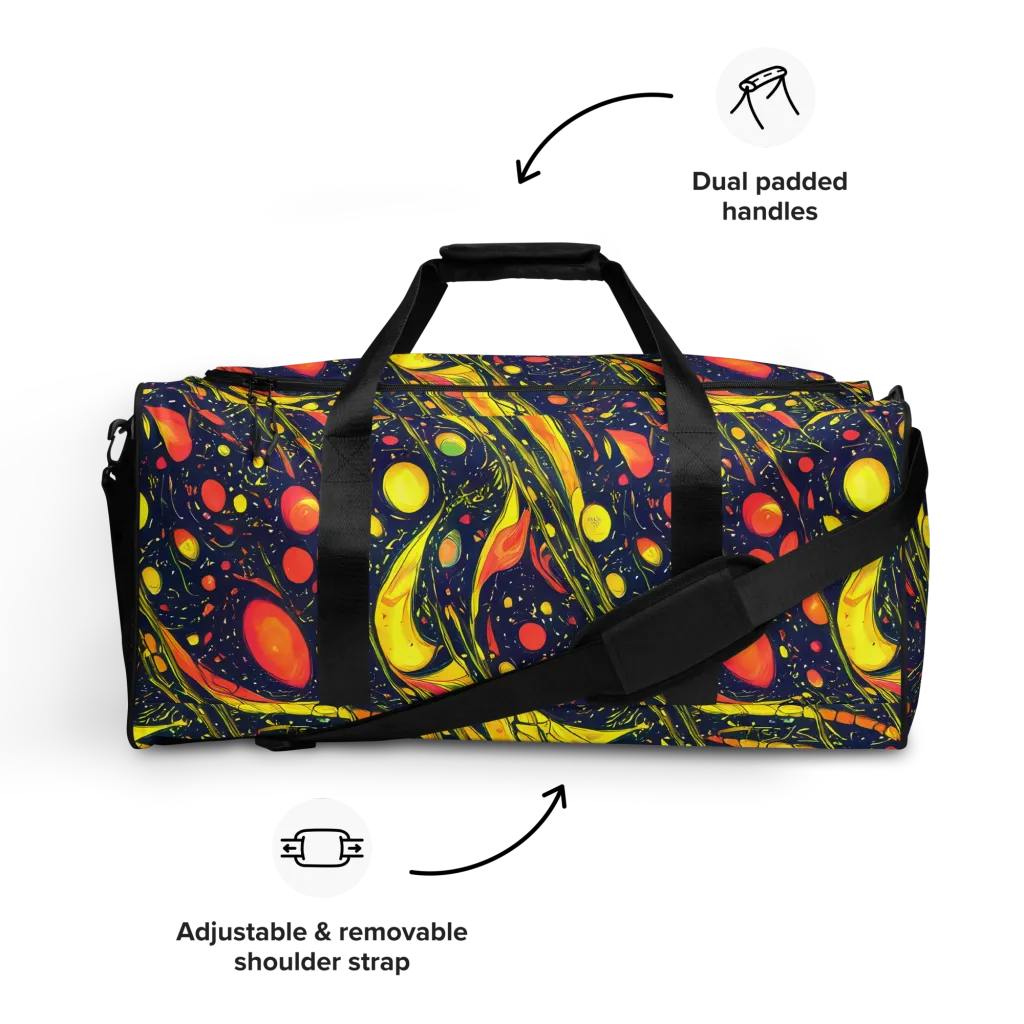 Citrus Vortex on Duffle Bag — Front