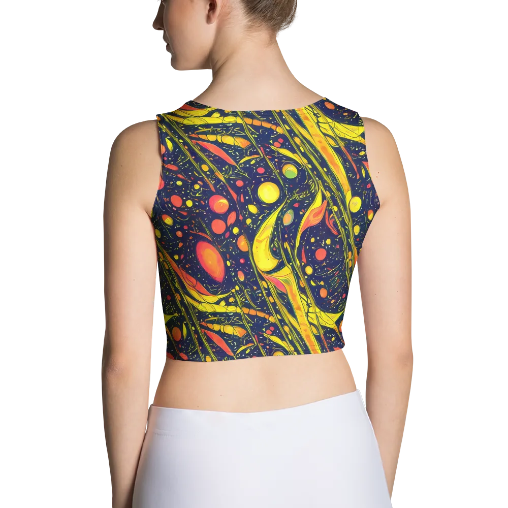 Citrus Vortex on Crop Top — Back