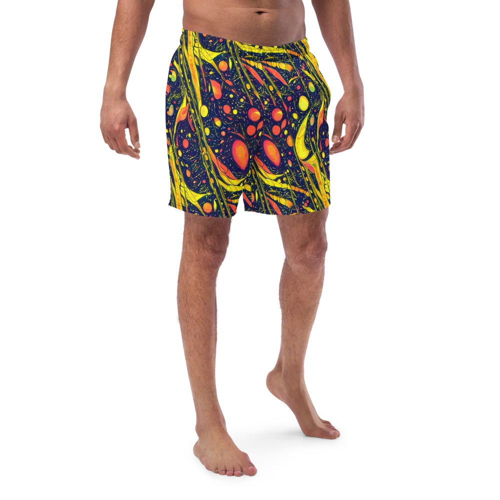 Citrus Vortex on Swim Trunks — Front