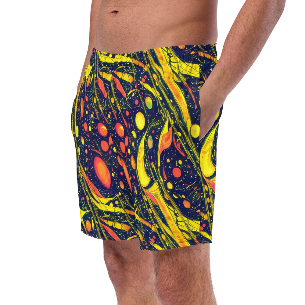 Citrus Vortex on Swim Trunks — Left Front