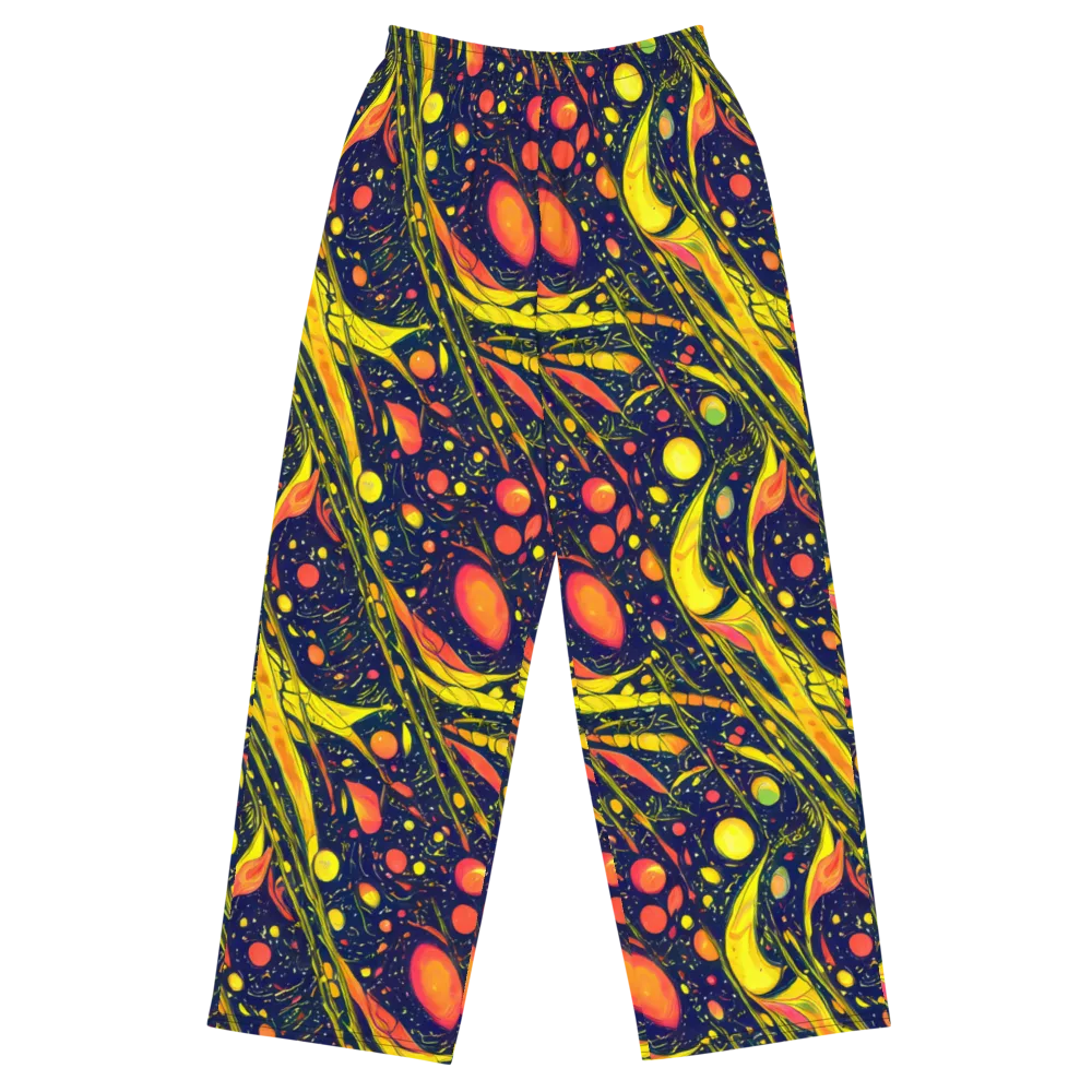 Citrus Vortex on Wide-Leg Pants — Front