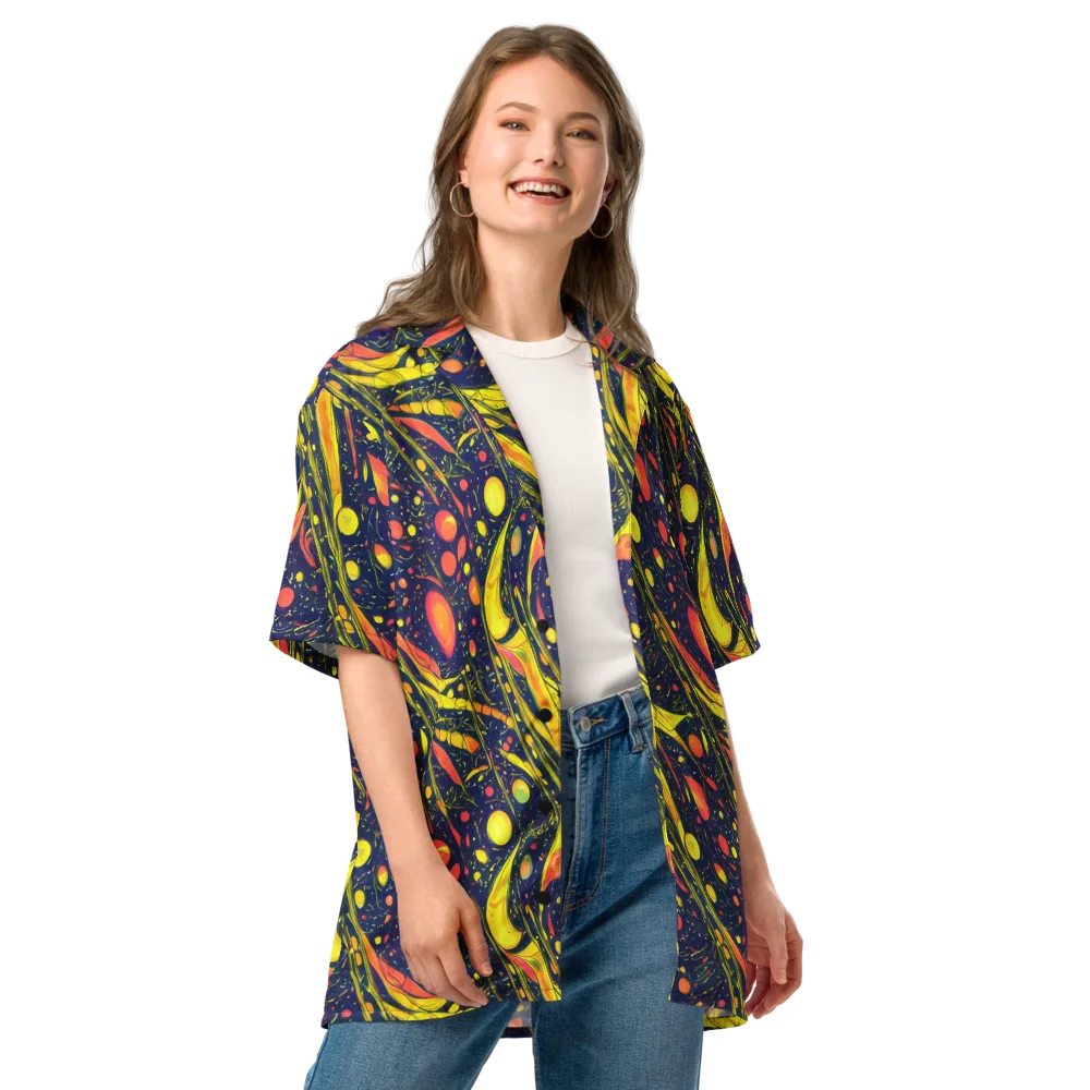 Citrus Vortex on Button Shirt — Front