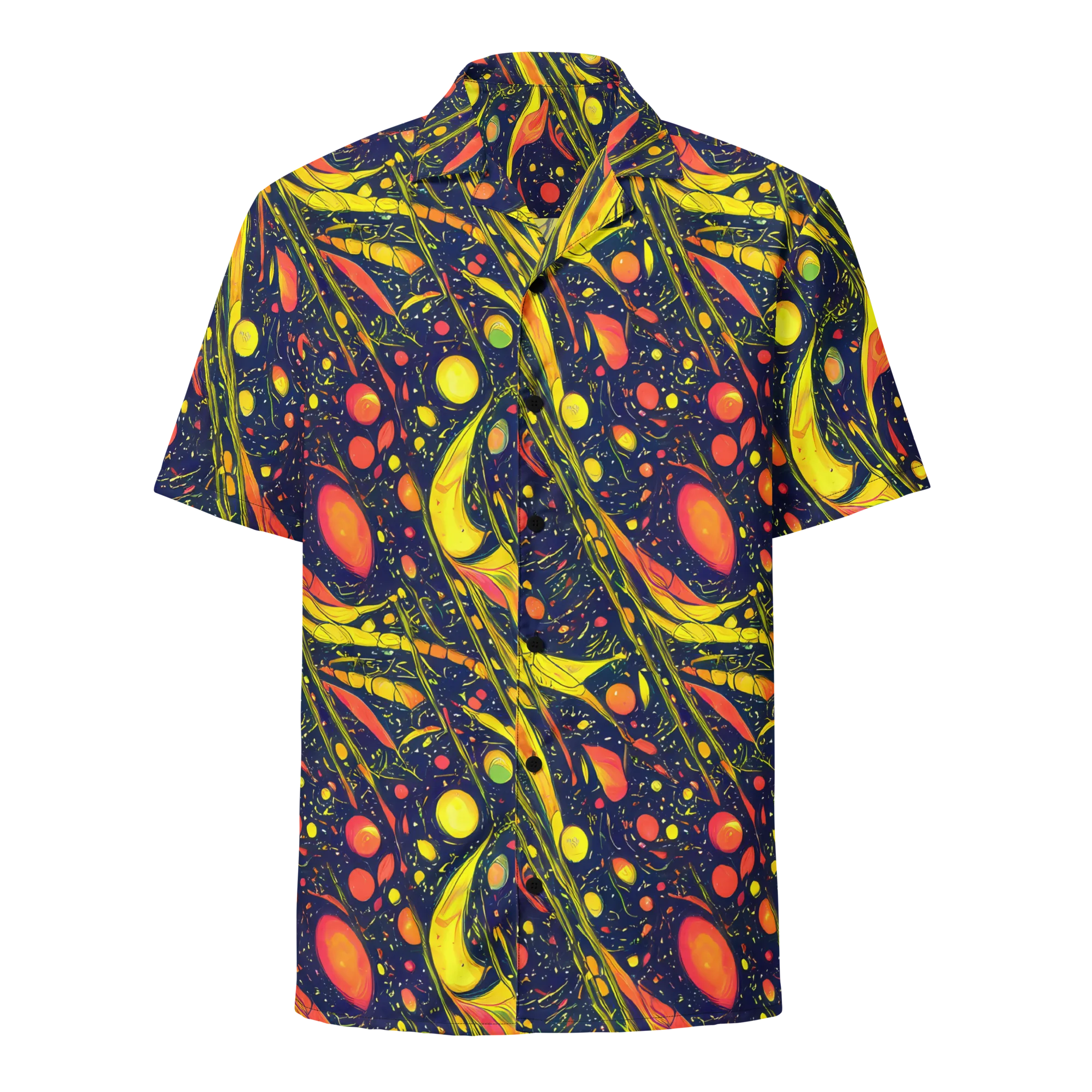 Citrus Vortex on Button Shirt — Front