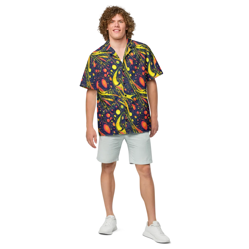 Citrus Vortex on Button Shirt — Front