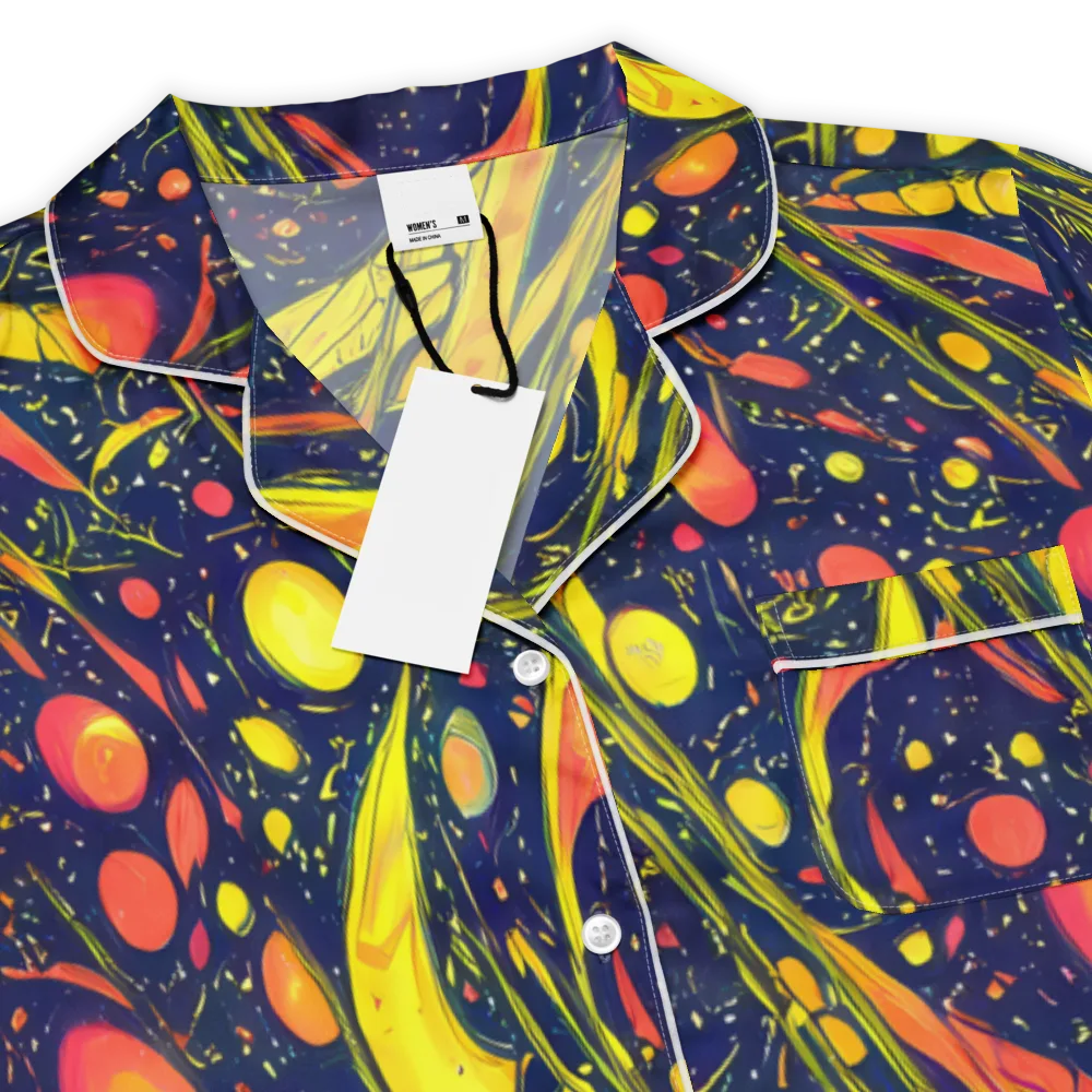 Citrus Vortex on Women's Short Sleeve Pajama Top — Product details