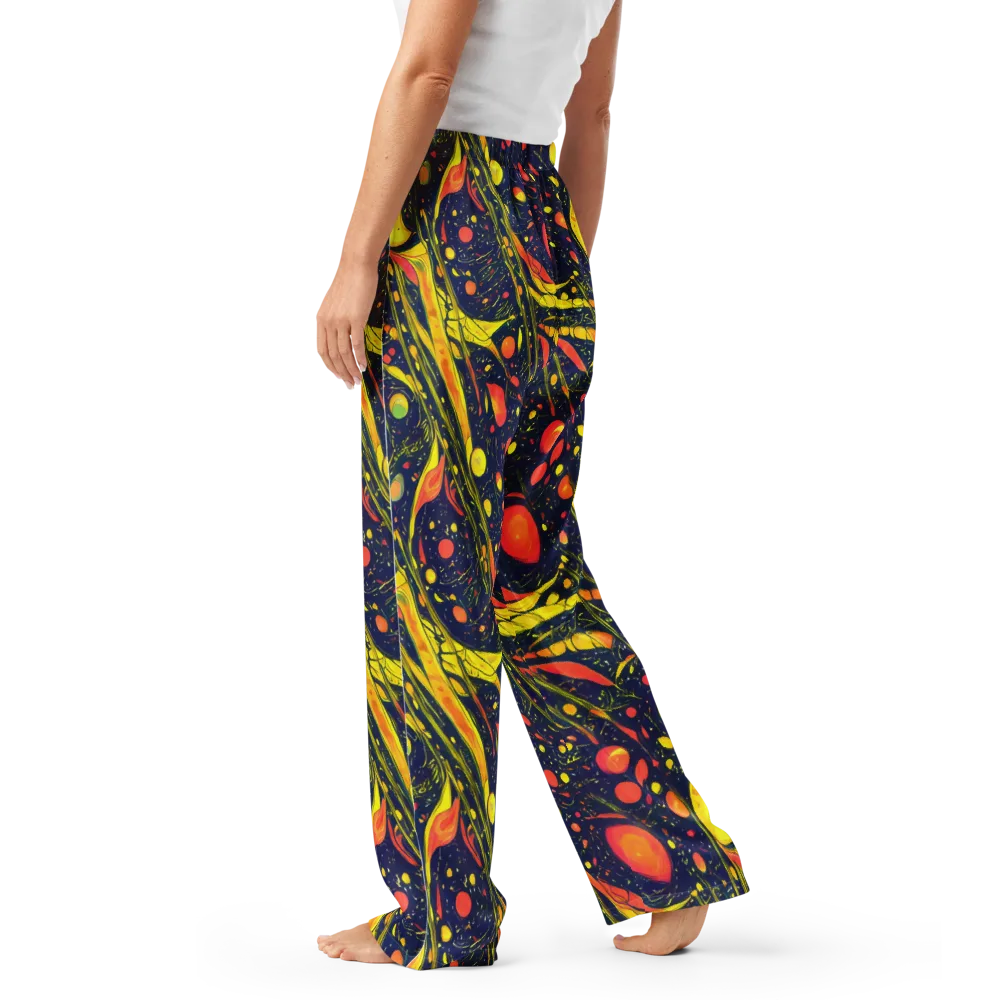 Citrus Vortex on Women's Pajama Pants — Left