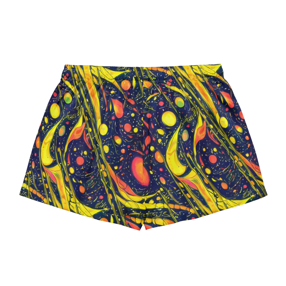 Citrus Vortex on Women's Pajama Shorts — Back