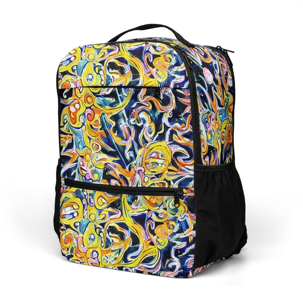 Liquid Sunstorm on Utility Backpack — Left Front