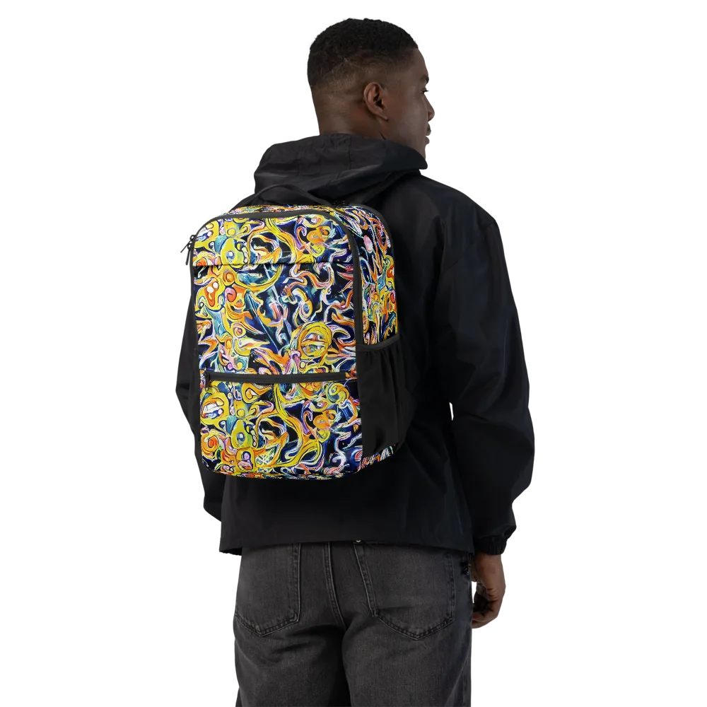 Liquid Sunstorm on Utility Backpack — Back
