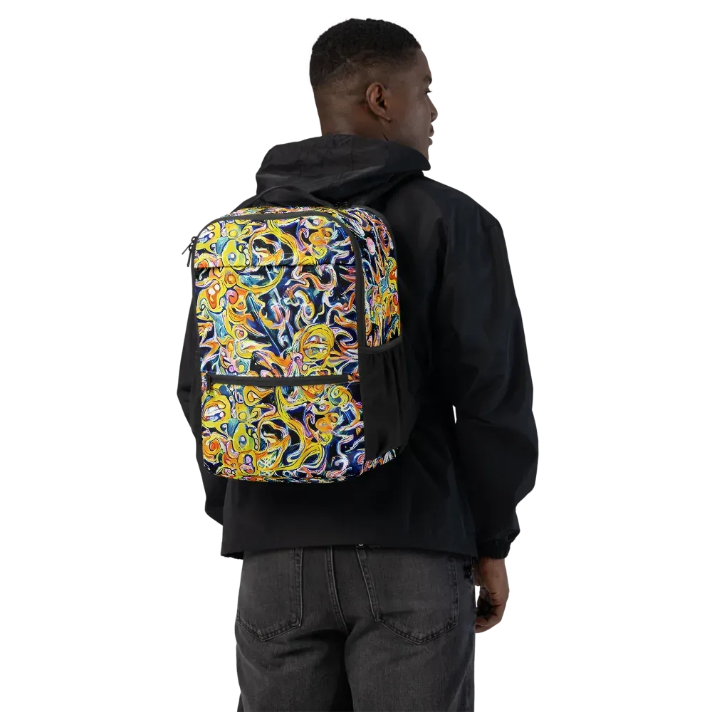 Liquid Sunstorm on Utility Backpack — Back
