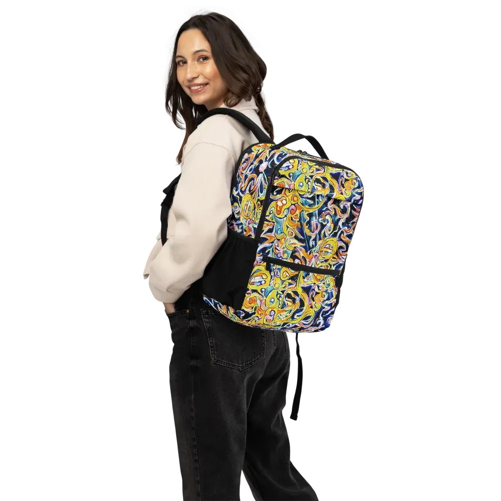 Liquid Sunstorm on Utility Backpack — Back