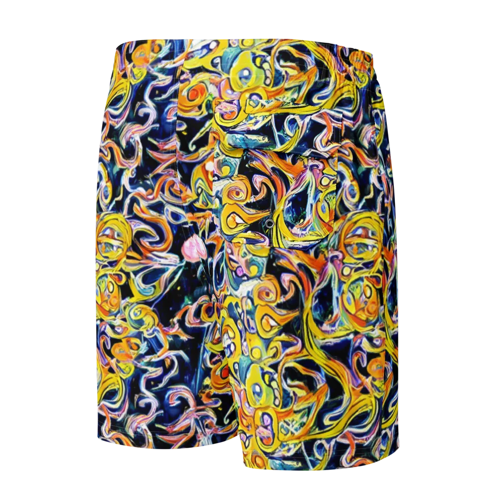 Liquid Sunstorm on Men's Board Shorts — Back