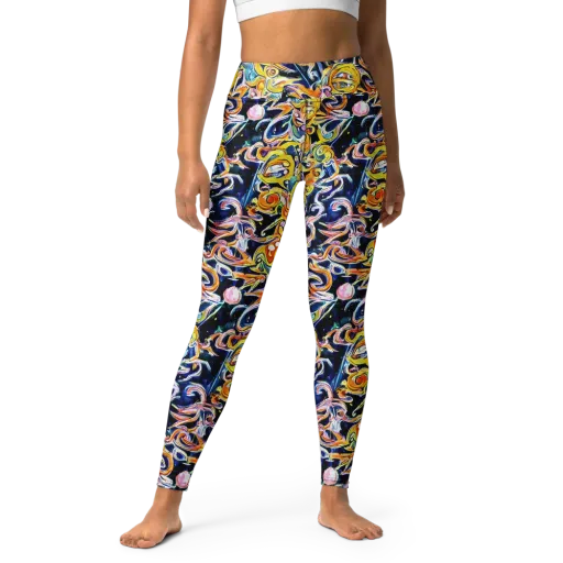 Liquid Sunstorm on a Yoga Leggings