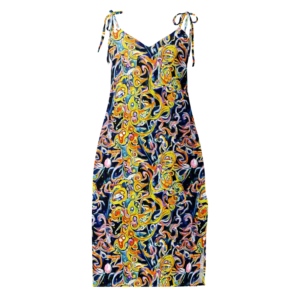 Liquid Sunstorm on Slip Dress — Front
