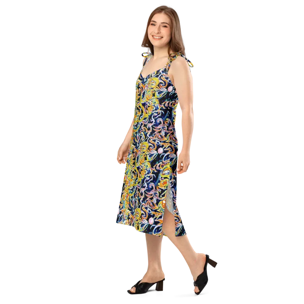 Liquid Sunstorm on Slip Dress — Left Front