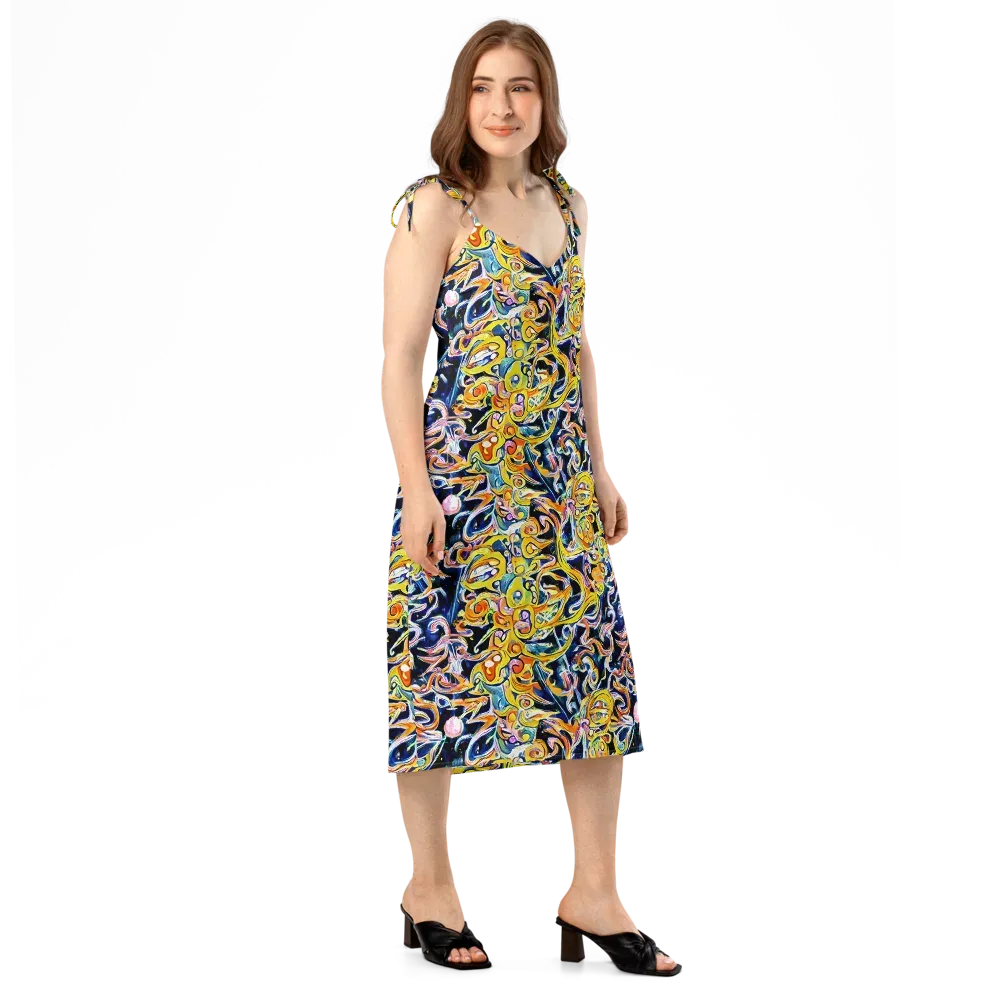 Liquid Sunstorm on Slip Dress — Right Front