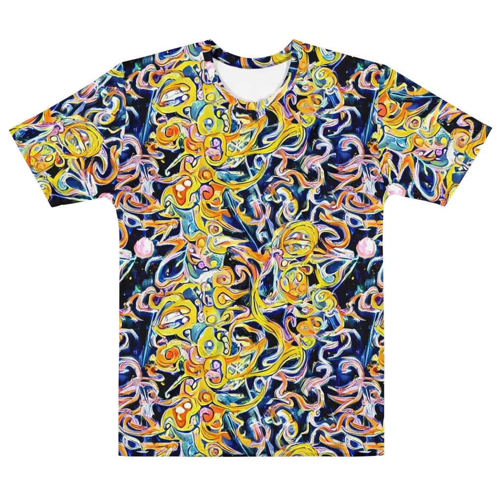 Liquid Sunstorm on Men's Cotton Crew Neck T-Shirt — Front