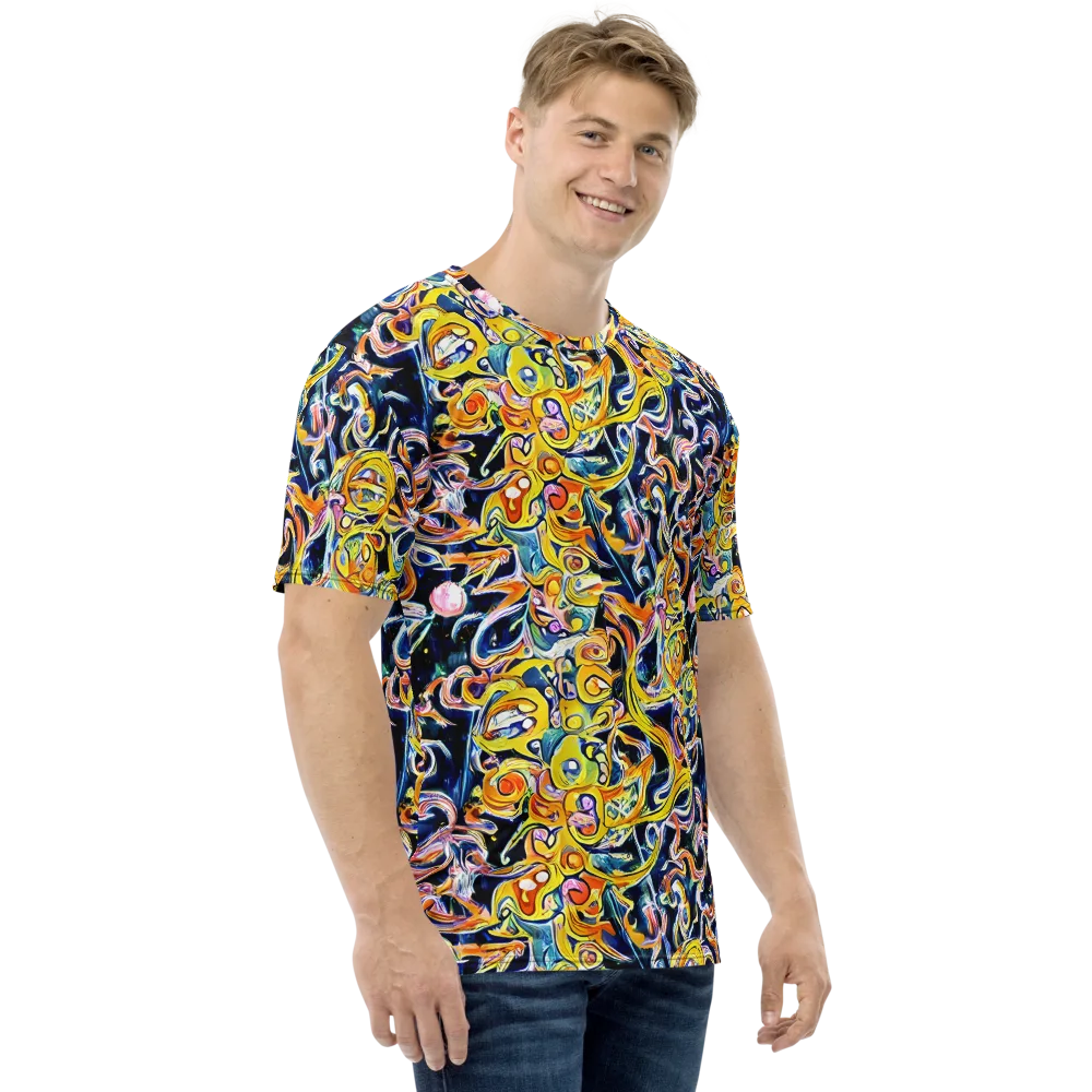 Liquid Sunstorm on Men's Crew Neck T-Shirt — Right
