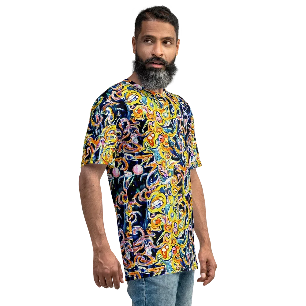 Liquid Sunstorm on Men's Crew Neck T-Shirt — Right
