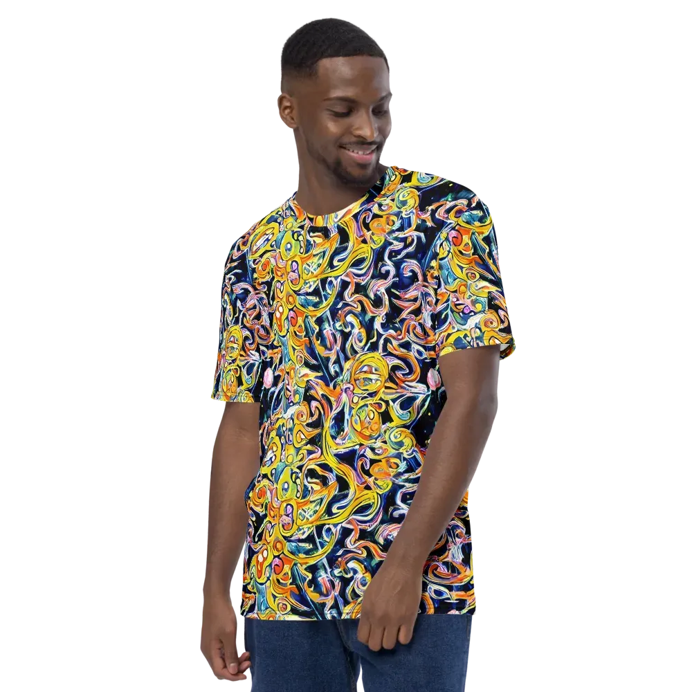 Liquid Sunstorm on Men's Crew Neck T-Shirt — Left