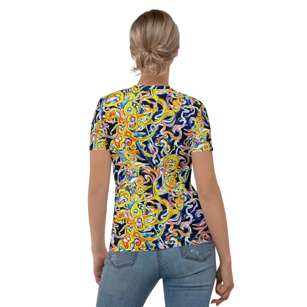 Liquid Sunstorm on Women's Crew Neck T-Shirt — Back