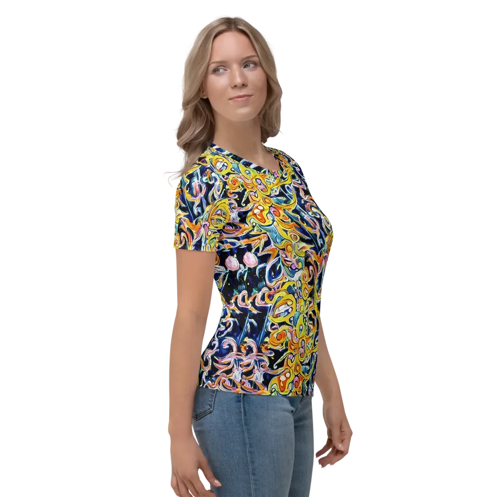 Liquid Sunstorm on Women's Crew Neck T-Shirt — Right
