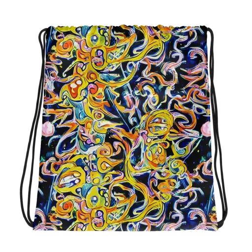 Liquid Sunstorm on a Drawstring Bag