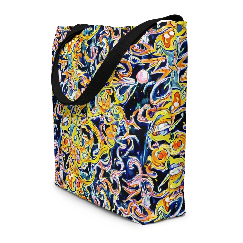 Liquid Sunstorm on Large Tote Bag W/ Pocket — Front