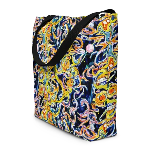 Liquid Sunstorm on a Large Tote Bag W/ Pocket
