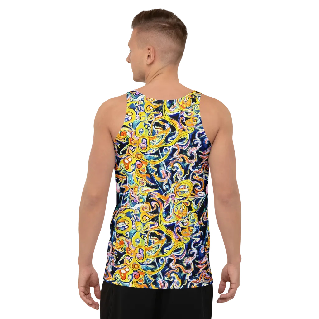 Liquid Sunstorm on Men's Tank Top — Back
