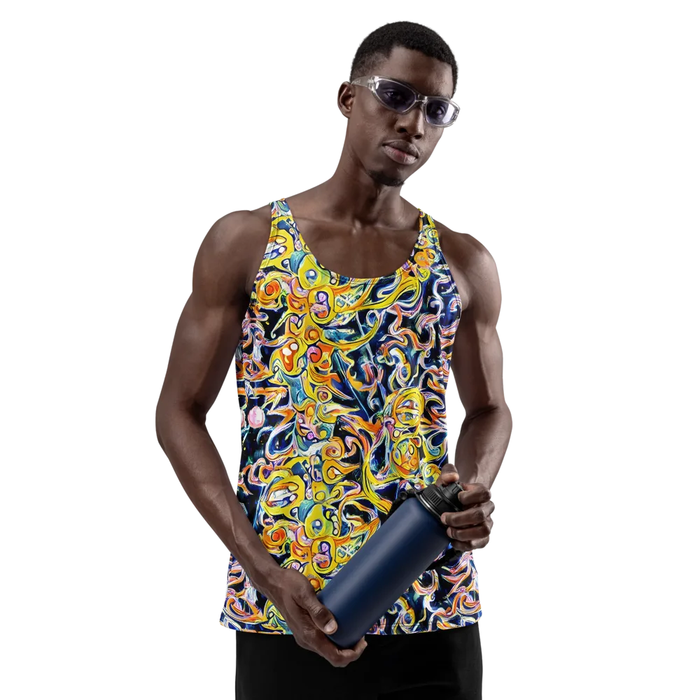 Liquid Sunstorm on Men's Tank Top — Front
