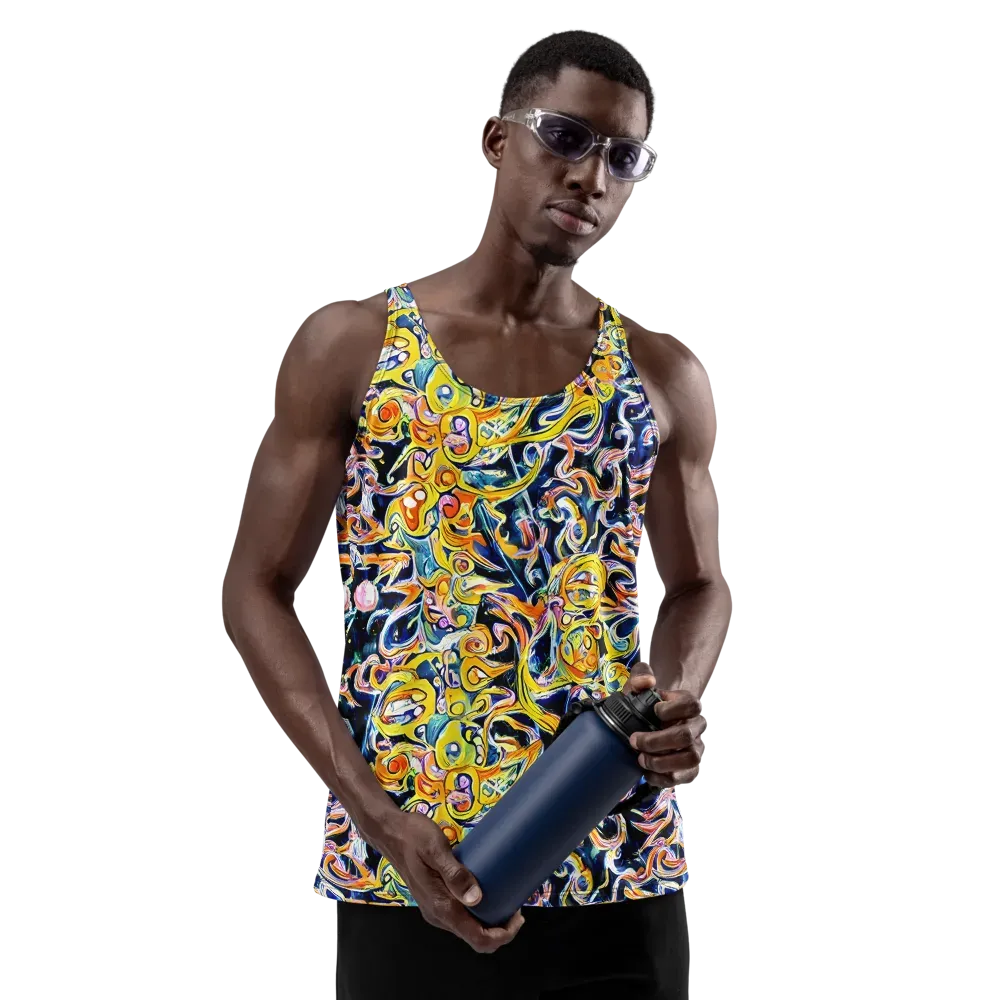 Liquid Sunstorm on Men's Tank Top — Front