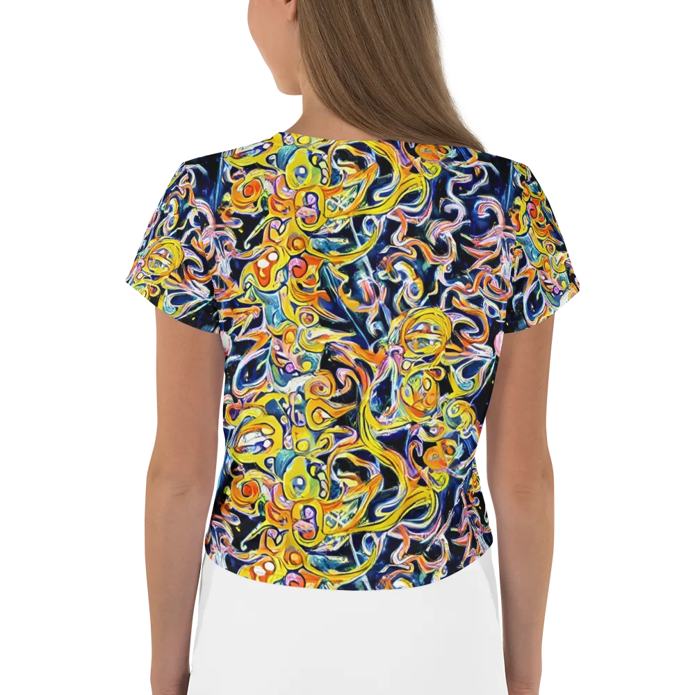 Liquid Sunstorm on Crop Tee — Back