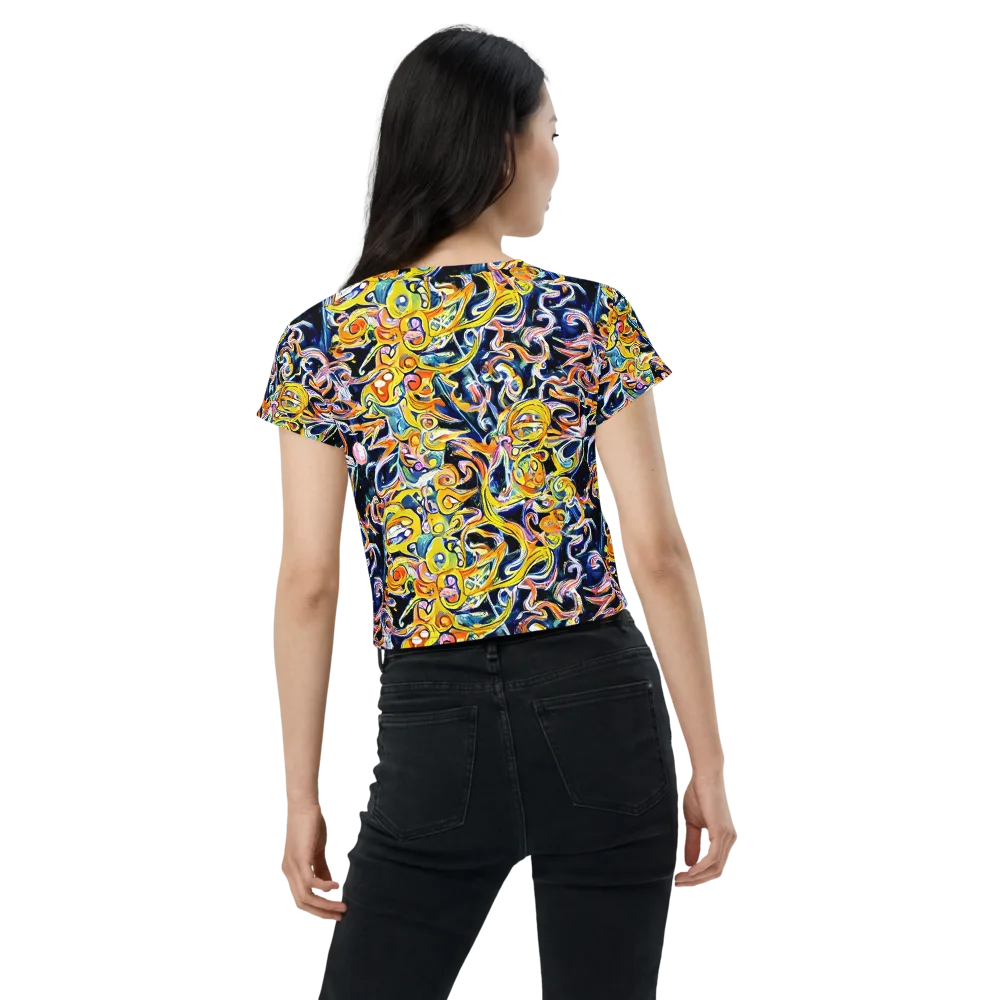 Liquid Sunstorm on Crop Tee — Back