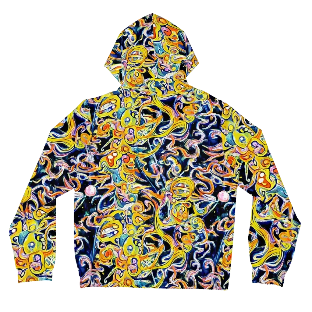 Liquid Sunstorm on Women's Full-Zip Hoodie — Back