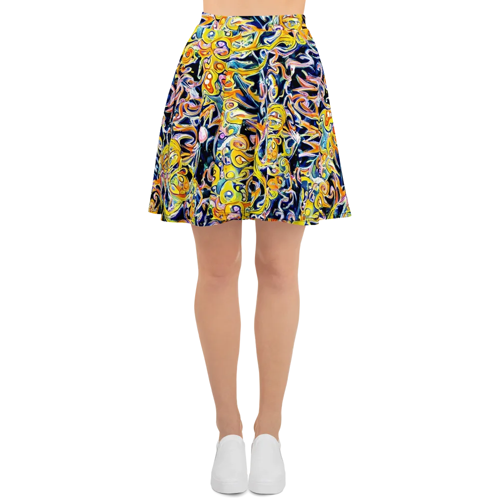Liquid Sunstorm on Skater Skirt — Front