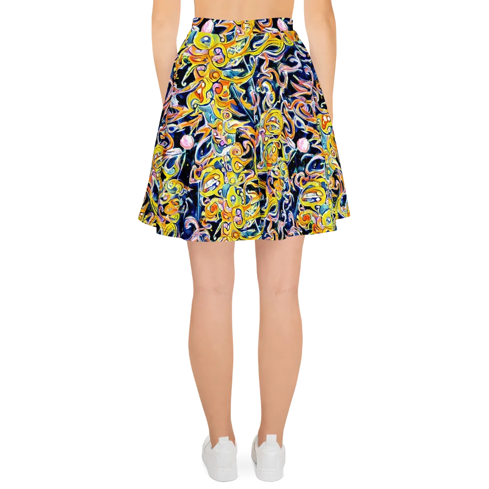 Liquid Sunstorm on Skater Skirt — Back
