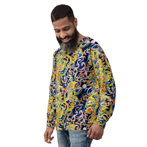 Liquid Sunstorm on a Sweatshirt