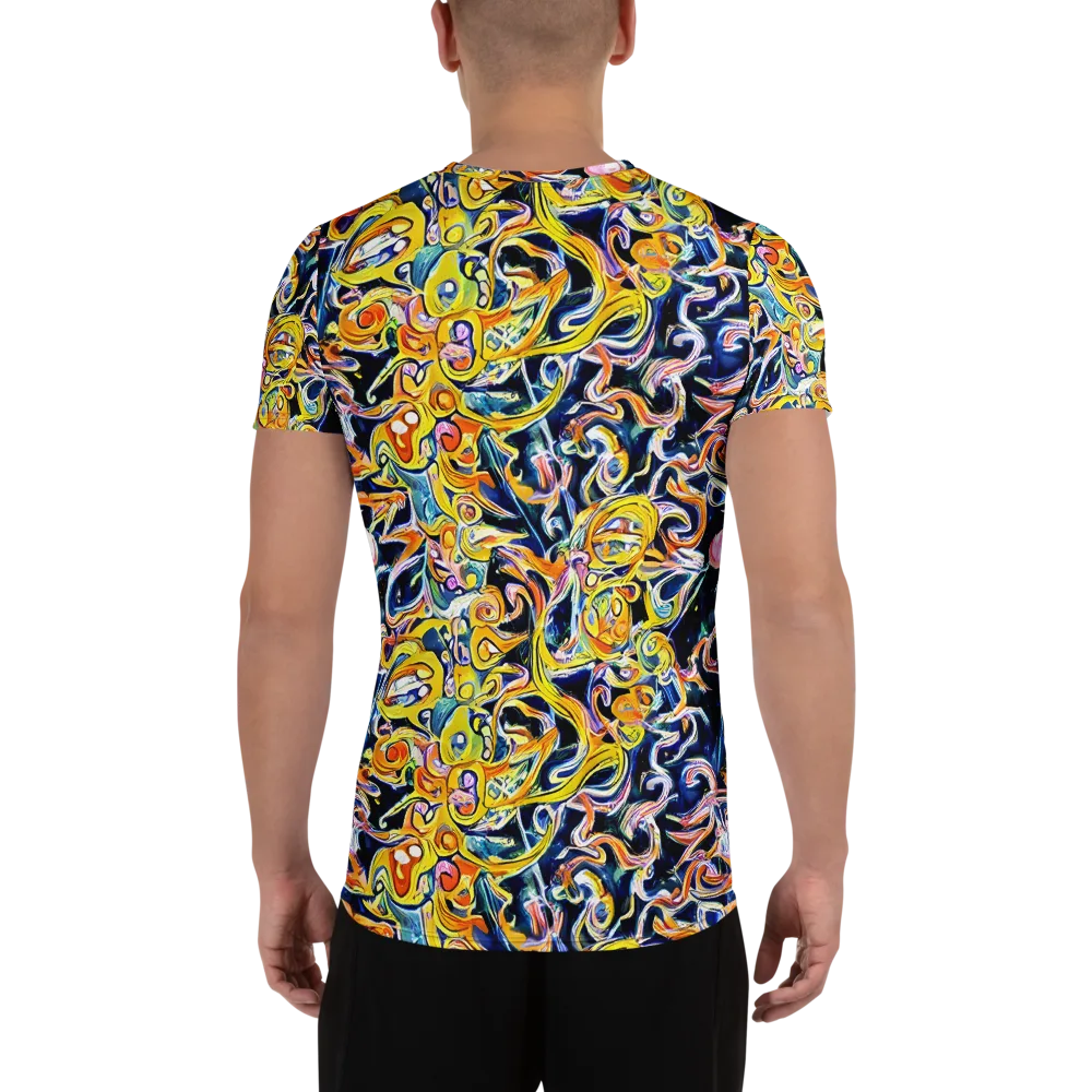 Liquid Sunstorm on Men's Athletic T-Shirt — Back