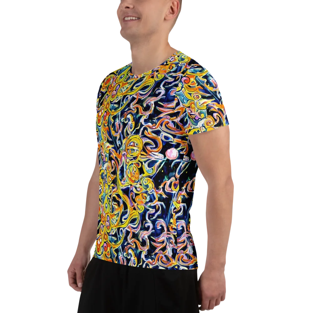 Liquid Sunstorm on Men's Athletic T-Shirt — Left