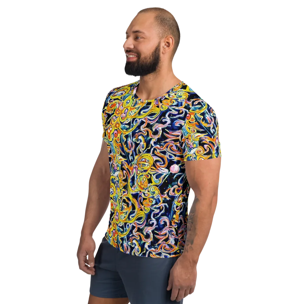 Liquid Sunstorm on Men's Athletic T-Shirt — Left
