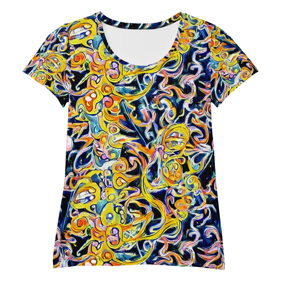 Liquid Sunstorm on Women's Athletic T-Shirt — Front