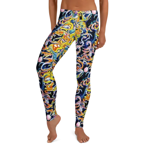 Liquid Sunstorm on a Leggings