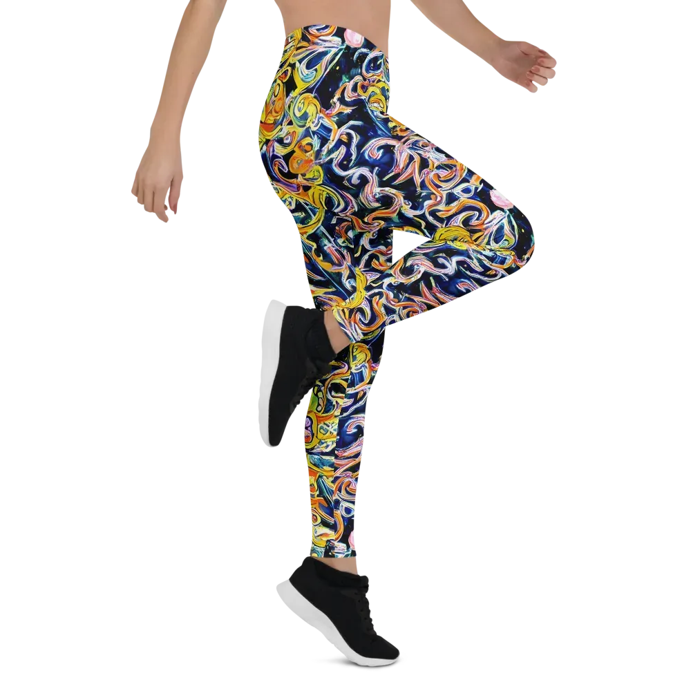 Liquid Sunstorm on Leggings — Right